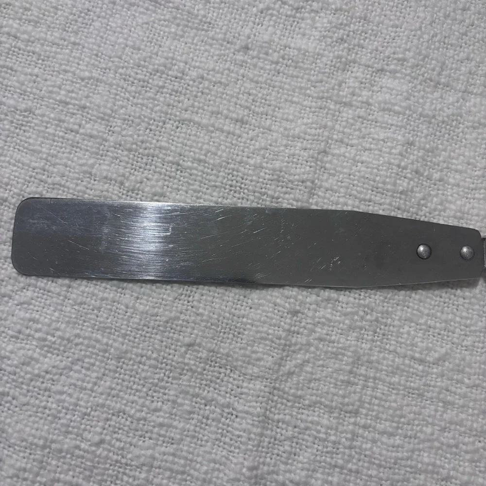 ACE Utensil Stainless Steel Spatula‎ White Handle Floral Vintage Retro